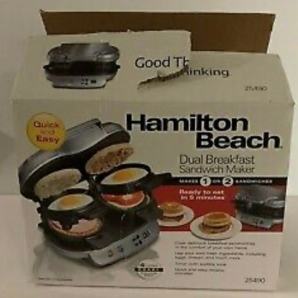 Brand new. Hamilton Beach Dual Sandwich Maker.